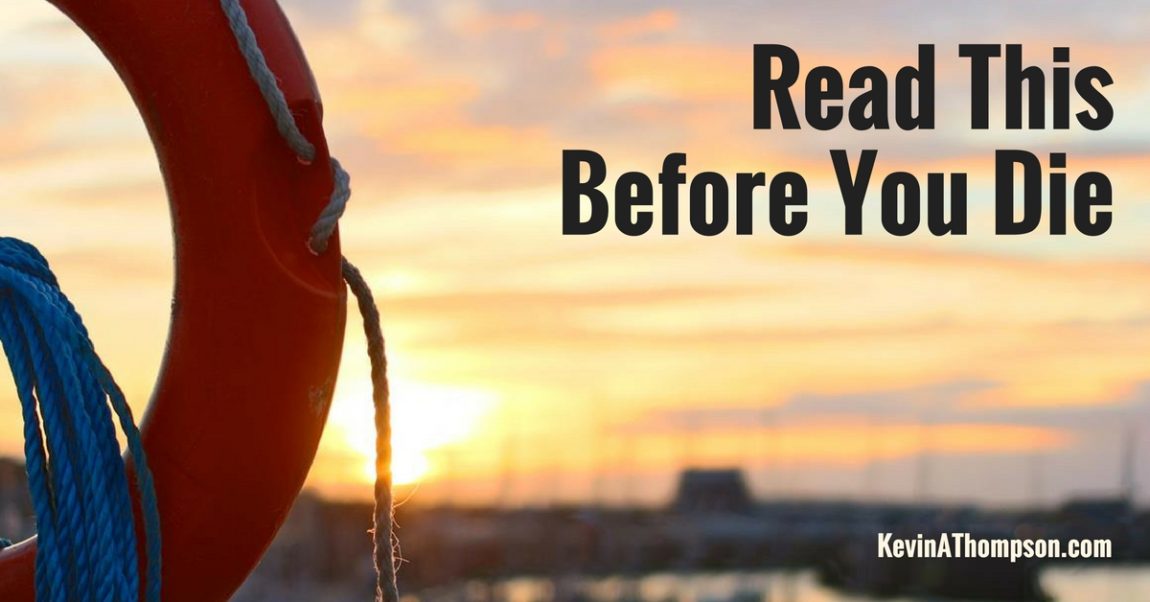Trust Me, It Matters (or Read This Before You Die)